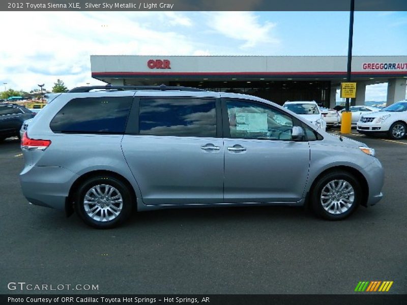 Silver Sky Metallic / Light Gray 2012 Toyota Sienna XLE