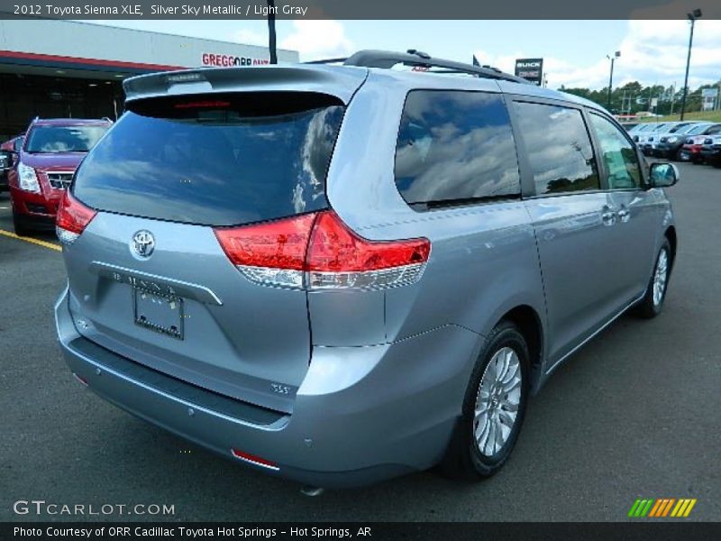 Silver Sky Metallic / Light Gray 2012 Toyota Sienna XLE