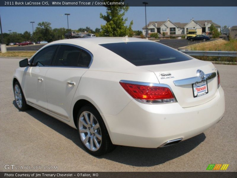 White Diamond Tricoat / Cocoa/Cashmere 2011 Buick LaCrosse CXS