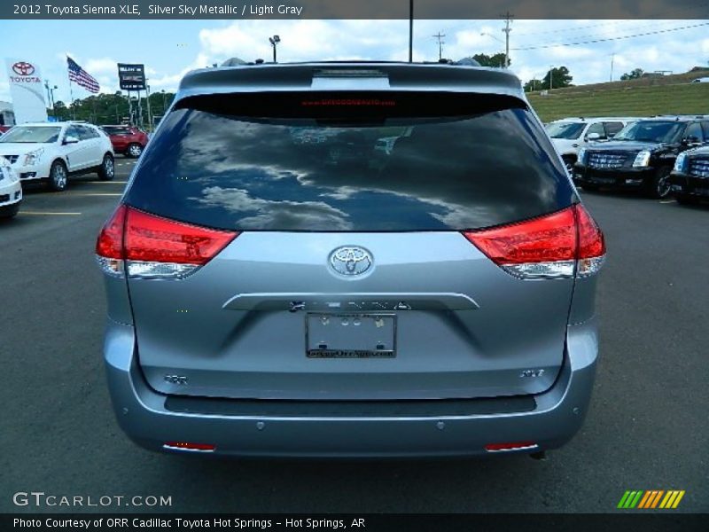 Silver Sky Metallic / Light Gray 2012 Toyota Sienna XLE