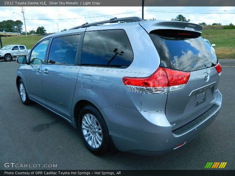 Silver Sky Metallic / Light Gray 2012 Toyota Sienna XLE