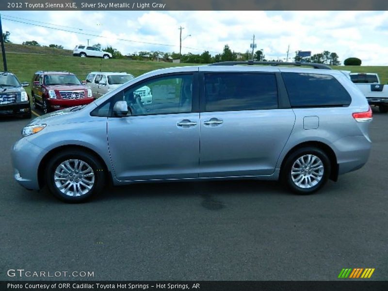 Silver Sky Metallic / Light Gray 2012 Toyota Sienna XLE