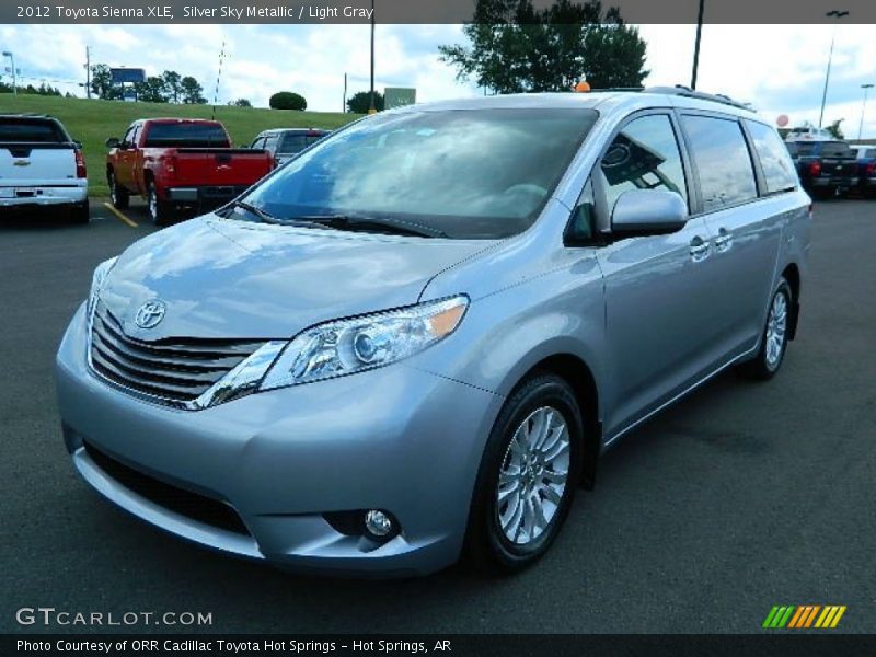 Silver Sky Metallic / Light Gray 2012 Toyota Sienna XLE