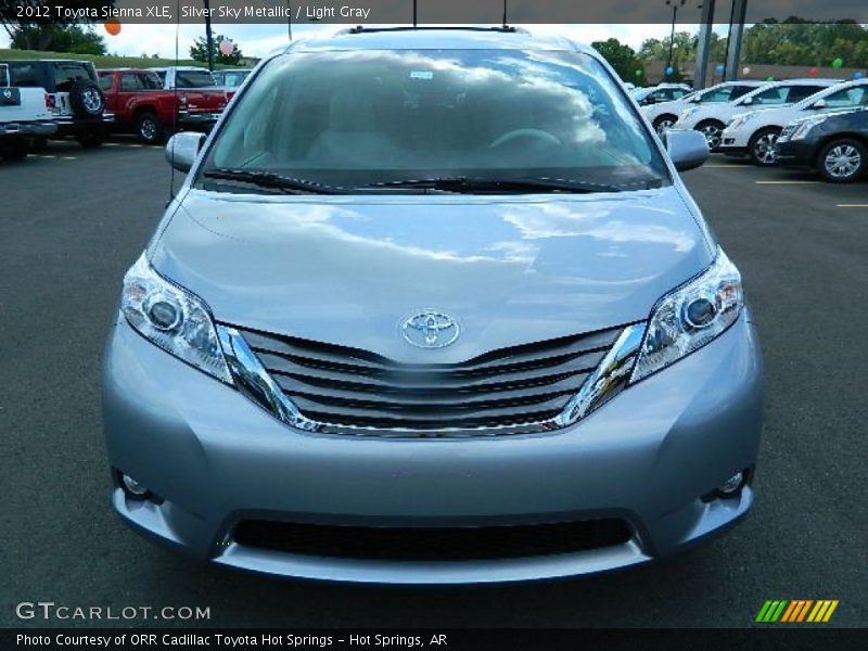 Silver Sky Metallic / Light Gray 2012 Toyota Sienna XLE