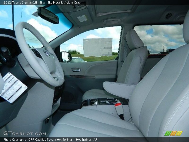 Silver Sky Metallic / Light Gray 2012 Toyota Sienna XLE