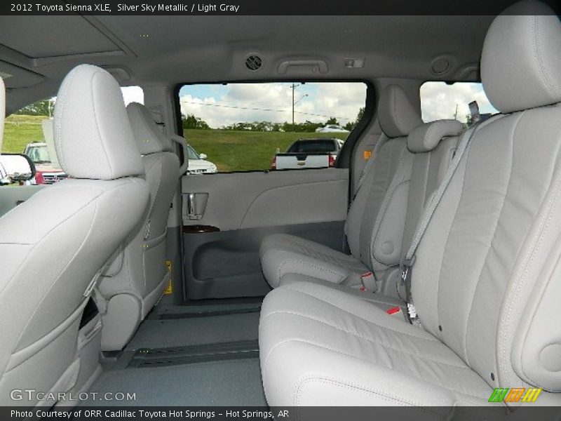 Silver Sky Metallic / Light Gray 2012 Toyota Sienna XLE
