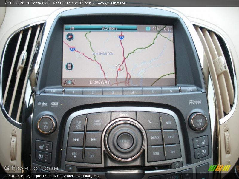 White Diamond Tricoat / Cocoa/Cashmere 2011 Buick LaCrosse CXS