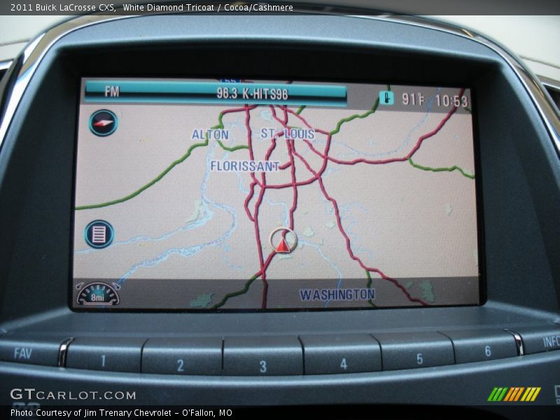 Navigation of 2011 LaCrosse CXS