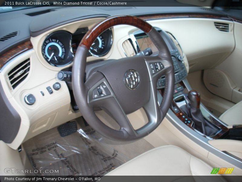 White Diamond Tricoat / Cocoa/Cashmere 2011 Buick LaCrosse CXS