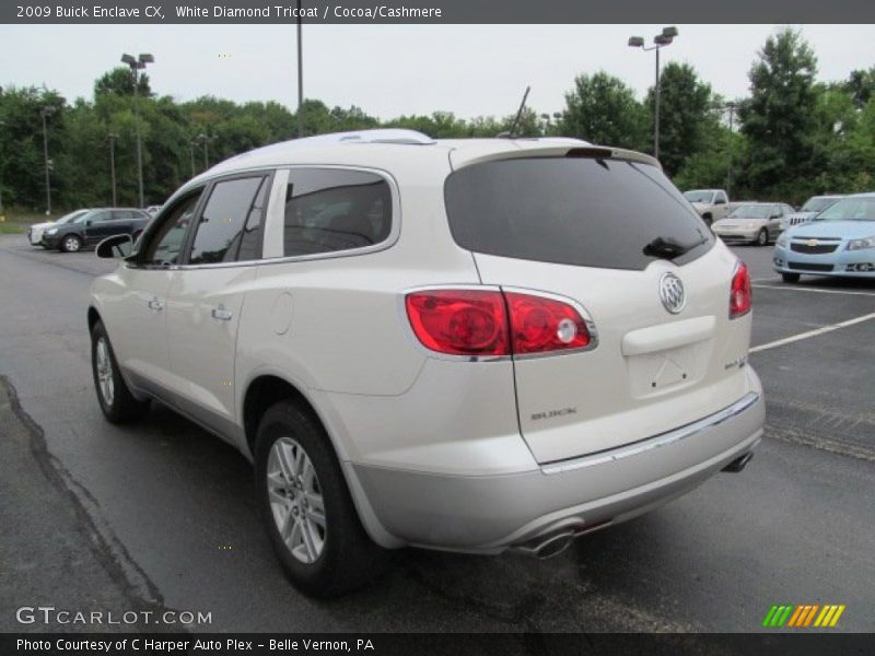 White Diamond Tricoat / Cocoa/Cashmere 2009 Buick Enclave CX