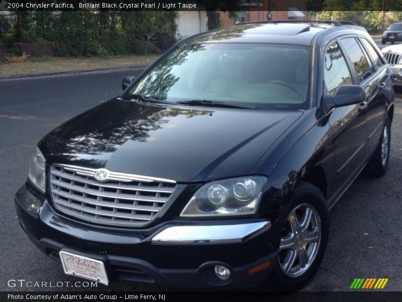Brilliant Black Crystal Pearl / Light Taupe 2004 Chrysler Pacifica