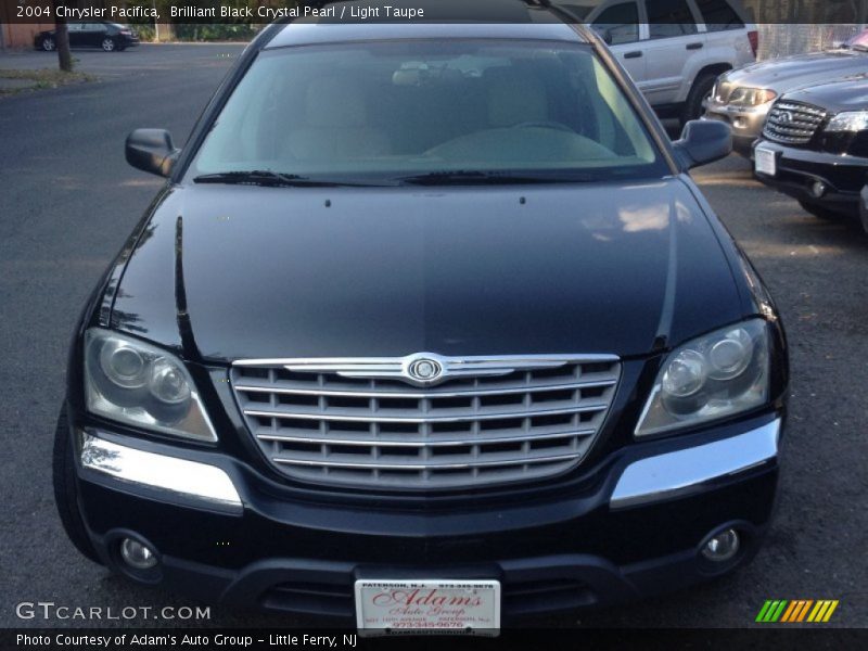 Brilliant Black Crystal Pearl / Light Taupe 2004 Chrysler Pacifica