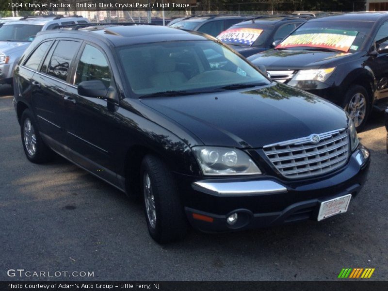 Brilliant Black Crystal Pearl / Light Taupe 2004 Chrysler Pacifica
