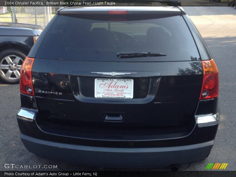 Brilliant Black Crystal Pearl / Light Taupe 2004 Chrysler Pacifica