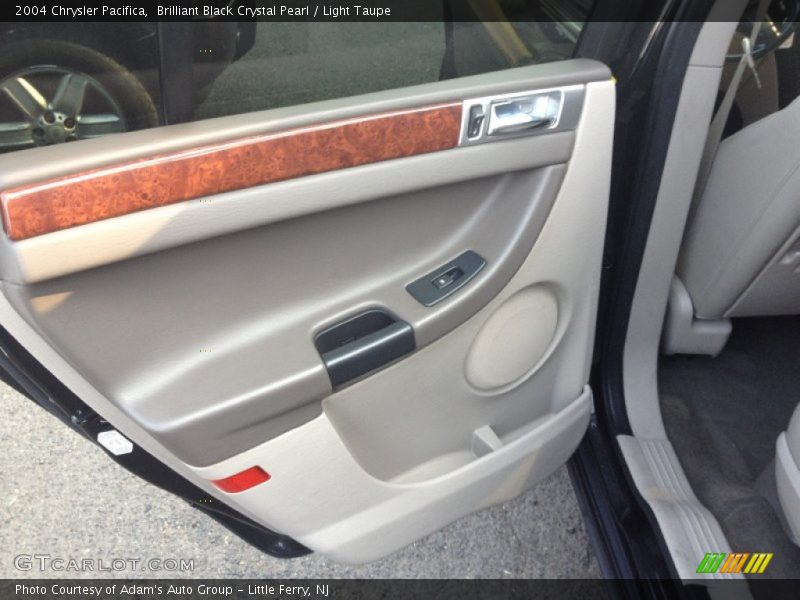 Brilliant Black Crystal Pearl / Light Taupe 2004 Chrysler Pacifica