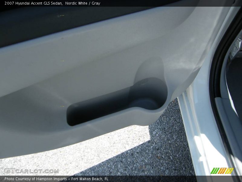 Nordic White / Gray 2007 Hyundai Accent GLS Sedan