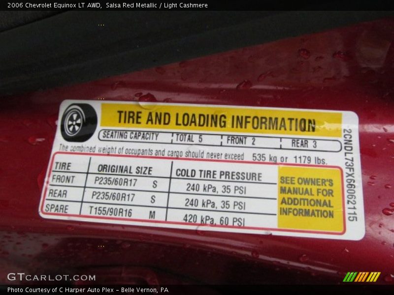 Salsa Red Metallic / Light Cashmere 2006 Chevrolet Equinox LT AWD