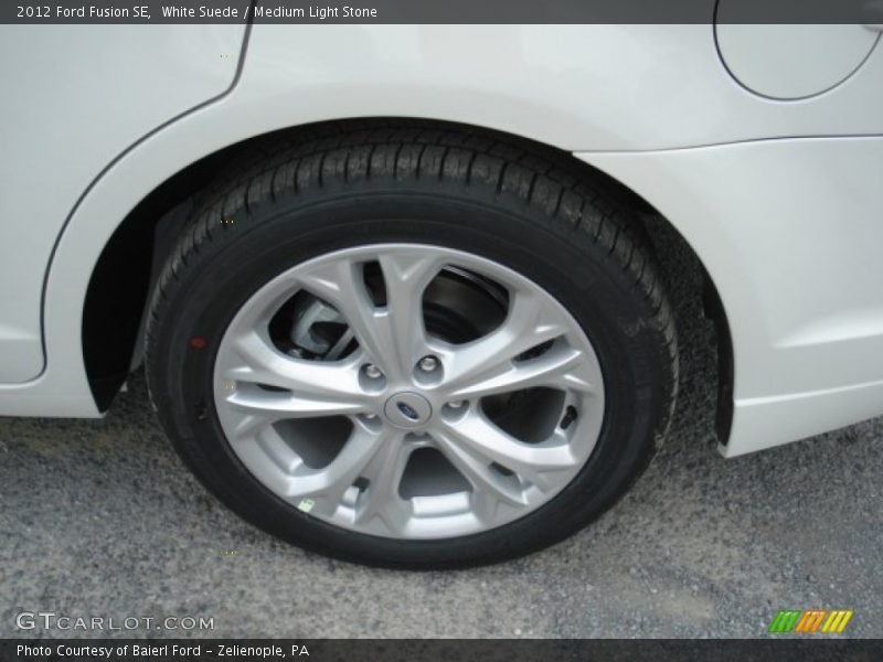 White Suede / Medium Light Stone 2012 Ford Fusion SE