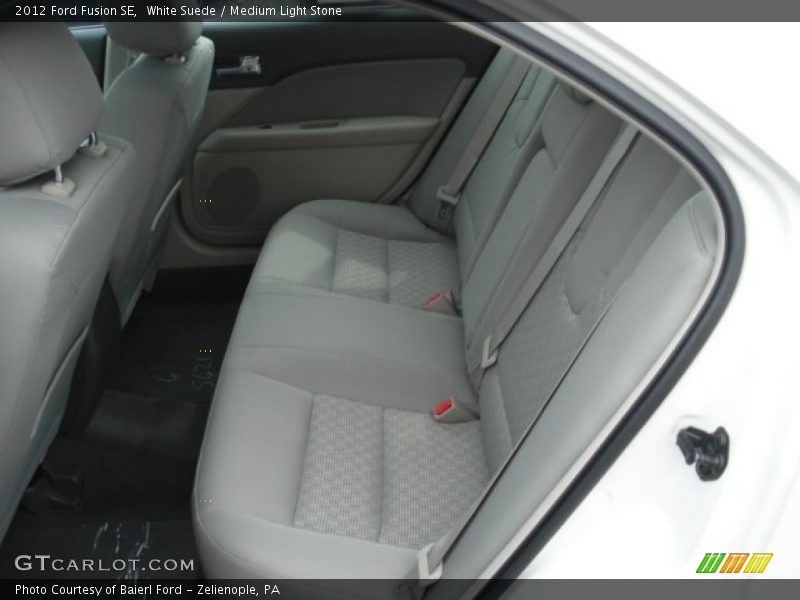 White Suede / Medium Light Stone 2012 Ford Fusion SE