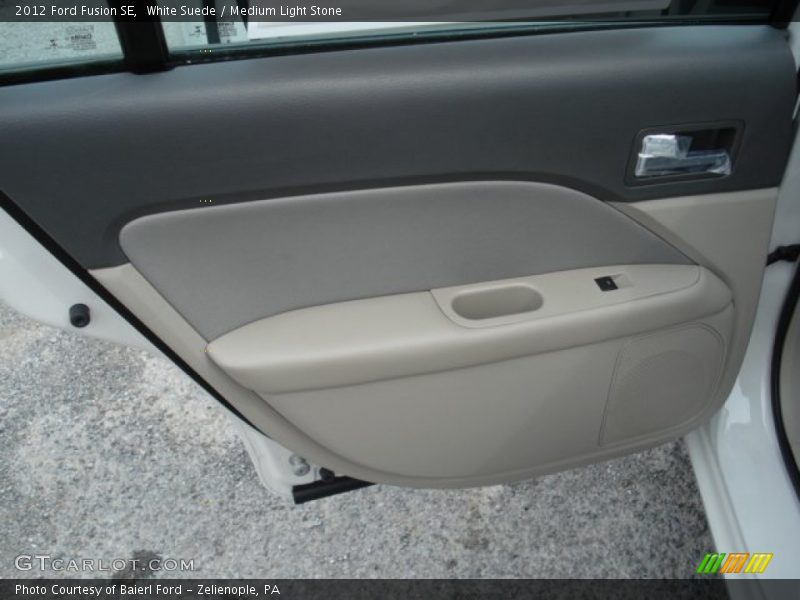 White Suede / Medium Light Stone 2012 Ford Fusion SE