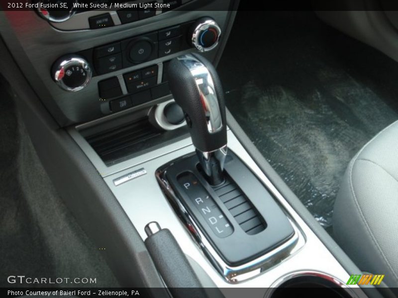 White Suede / Medium Light Stone 2012 Ford Fusion SE