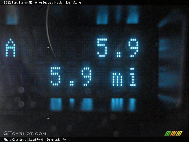 White Suede / Medium Light Stone 2012 Ford Fusion SE