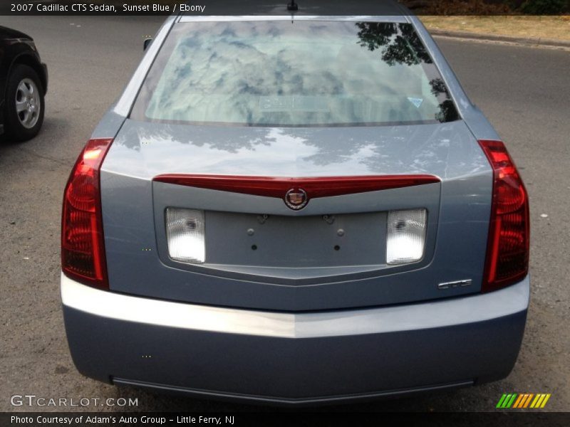 Sunset Blue / Ebony 2007 Cadillac CTS Sedan