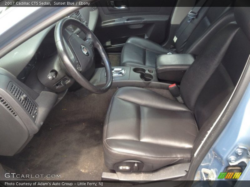 Sunset Blue / Ebony 2007 Cadillac CTS Sedan