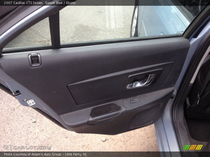Sunset Blue / Ebony 2007 Cadillac CTS Sedan