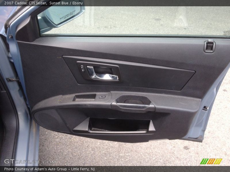 Sunset Blue / Ebony 2007 Cadillac CTS Sedan