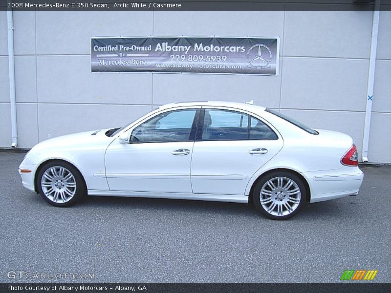 Arctic White / Cashmere 2008 Mercedes-Benz E 350 Sedan