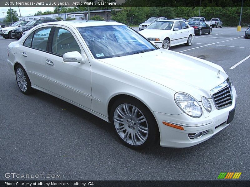 Arctic White / Cashmere 2008 Mercedes-Benz E 350 Sedan