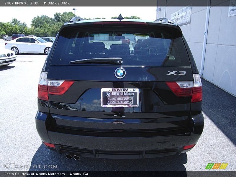 Jet Black / Black 2007 BMW X3 3.0si