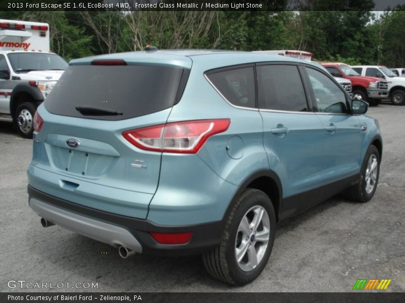 Frosted Glass Metallic / Medium Light Stone 2013 Ford Escape SE 1.6L EcoBoost 4WD
