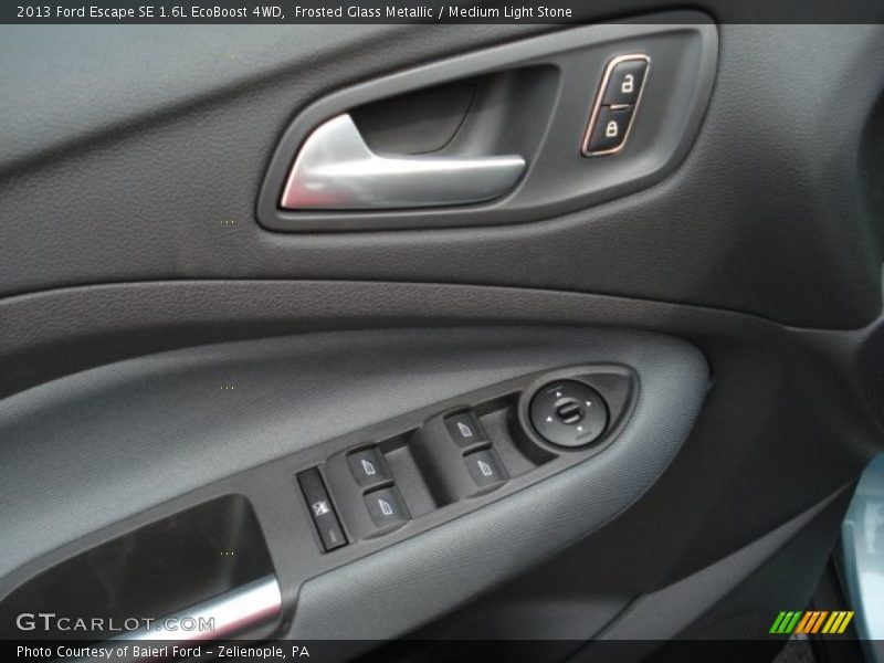 Frosted Glass Metallic / Medium Light Stone 2013 Ford Escape SE 1.6L EcoBoost 4WD