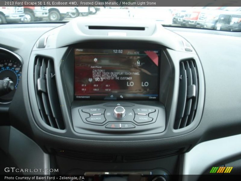 Controls of 2013 Escape SE 1.6L EcoBoost 4WD