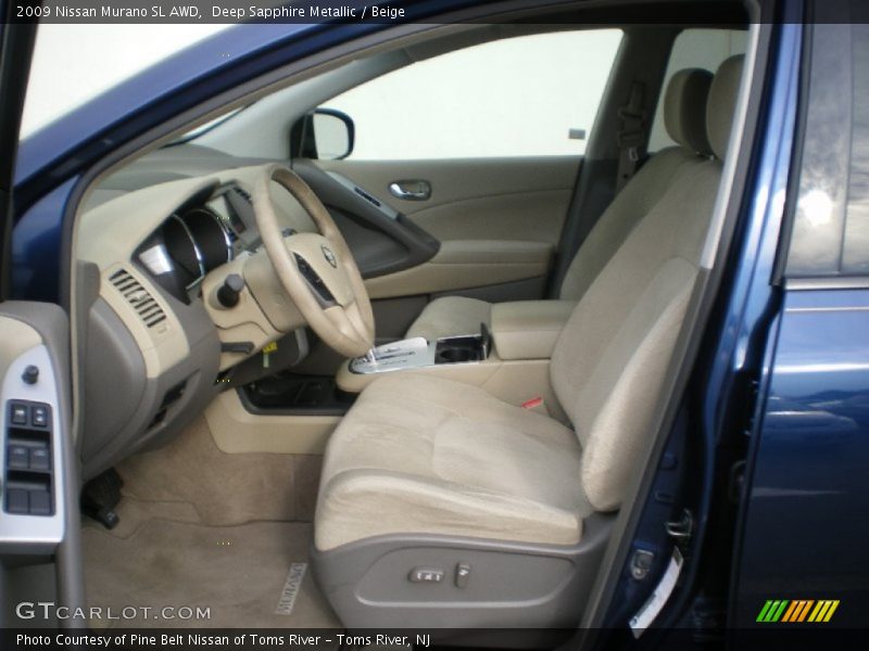 Deep Sapphire Metallic / Beige 2009 Nissan Murano SL AWD