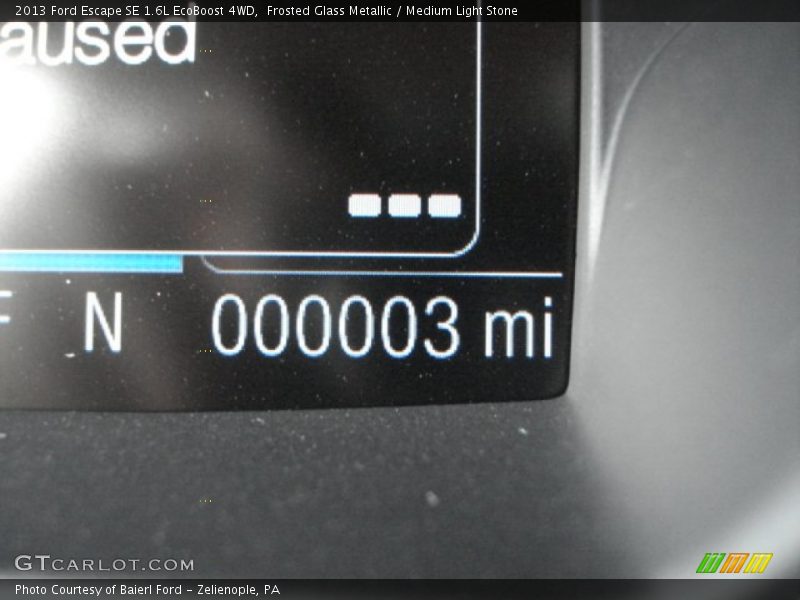 Frosted Glass Metallic / Medium Light Stone 2013 Ford Escape SE 1.6L EcoBoost 4WD