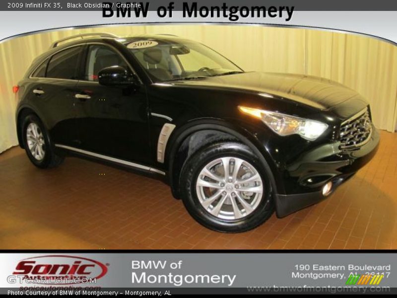 Black Obsidian / Graphite 2009 Infiniti FX 35