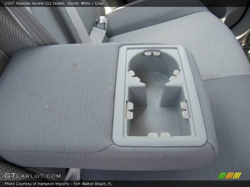 Nordic White / Gray 2007 Hyundai Accent GLS Sedan