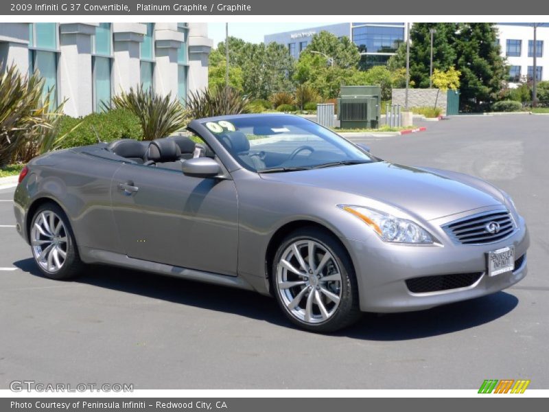 Platinum Graphite / Graphite 2009 Infiniti G 37 Convertible