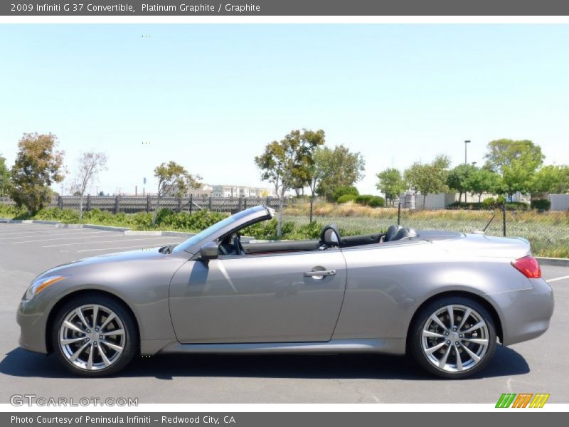 Platinum Graphite / Graphite 2009 Infiniti G 37 Convertible