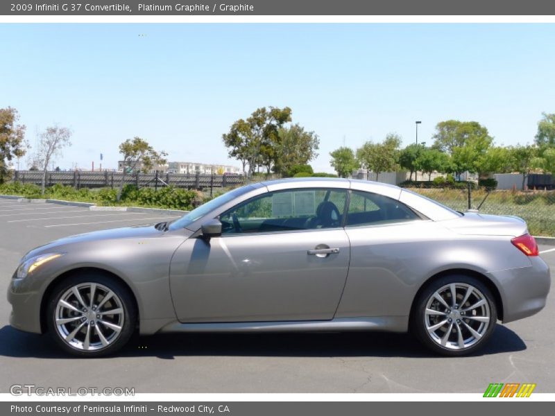 Platinum Graphite / Graphite 2009 Infiniti G 37 Convertible