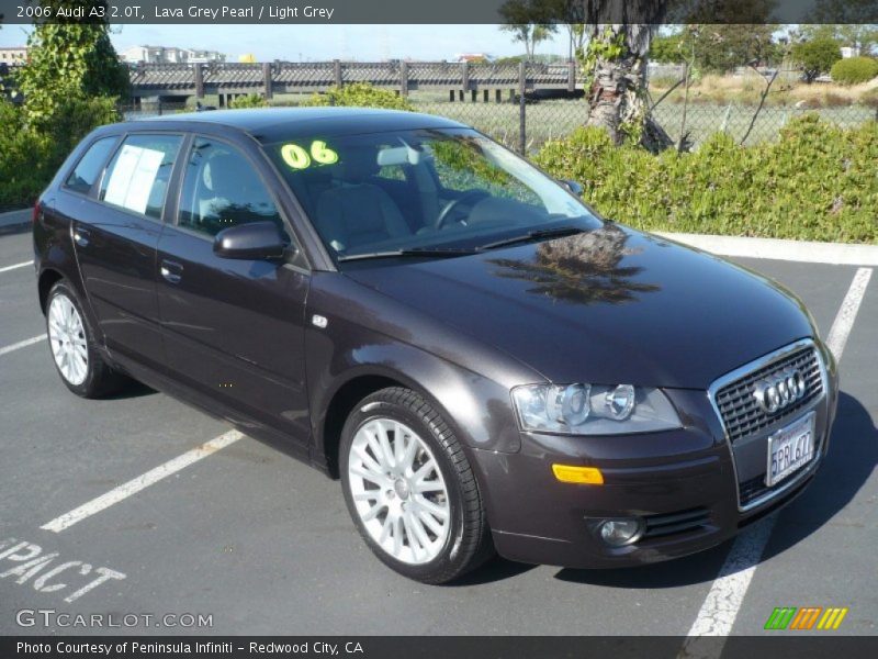 Lava Grey Pearl / Light Grey 2006 Audi A3 2.0T