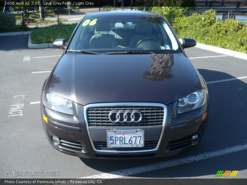 Lava Grey Pearl / Light Grey 2006 Audi A3 2.0T