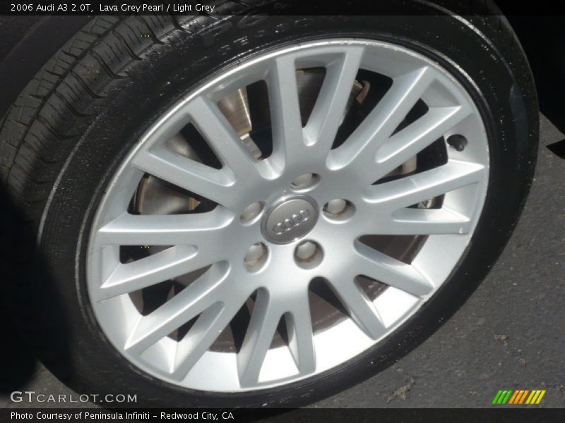 Lava Grey Pearl / Light Grey 2006 Audi A3 2.0T