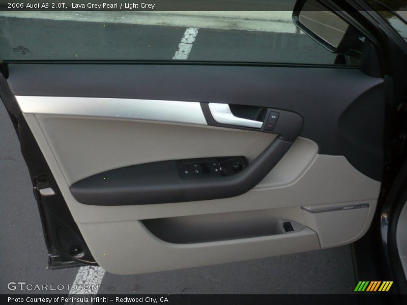 Lava Grey Pearl / Light Grey 2006 Audi A3 2.0T