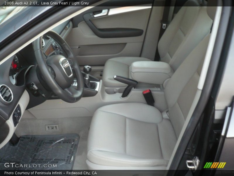 Lava Grey Pearl / Light Grey 2006 Audi A3 2.0T