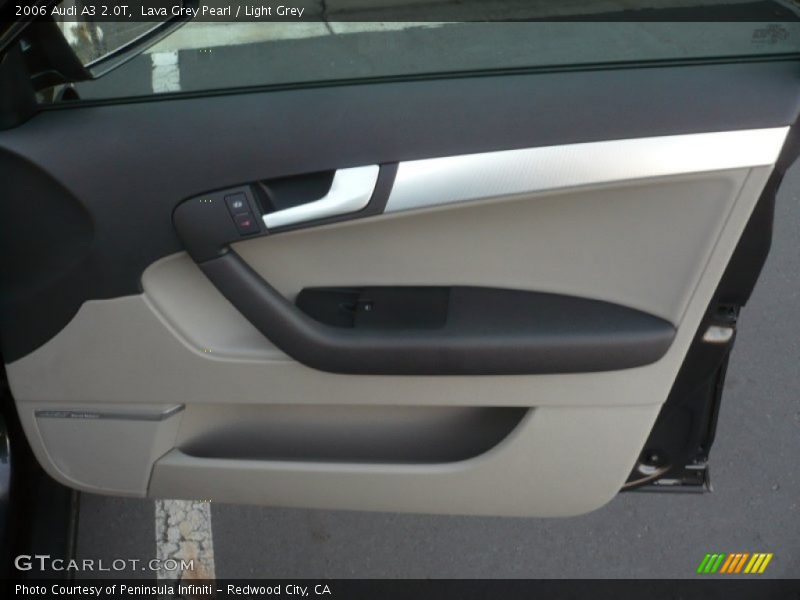 Lava Grey Pearl / Light Grey 2006 Audi A3 2.0T
