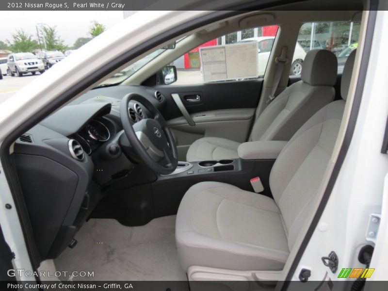 Pearl White / Gray 2012 Nissan Rogue S